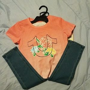 True Religion Girls set 4T new with tags